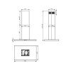 Вытяжка Falmec LUCE ISOLA GLASS BLACK 90 - Элегантное решение для вашей кухни