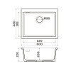 Мойка Omoikiri Omishima 60-U-WH Matt Natceramic/белый матовый (4997555)