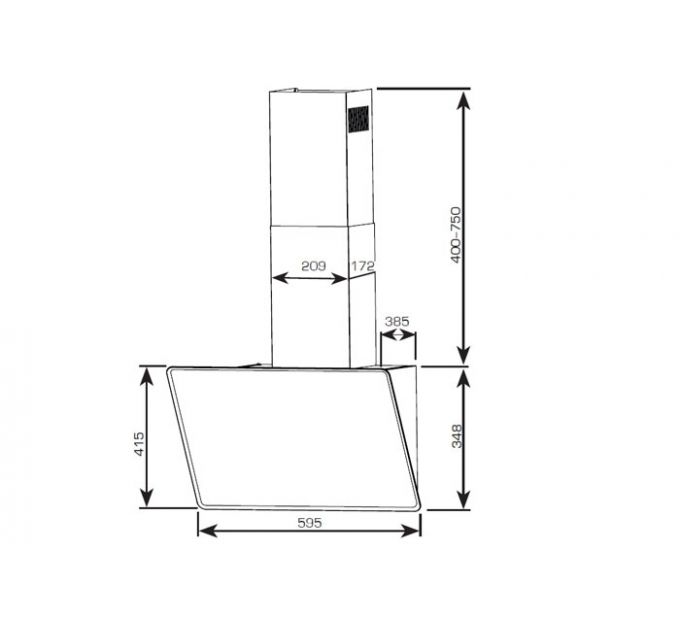 Вытяжка Centek CT-1829-60 White