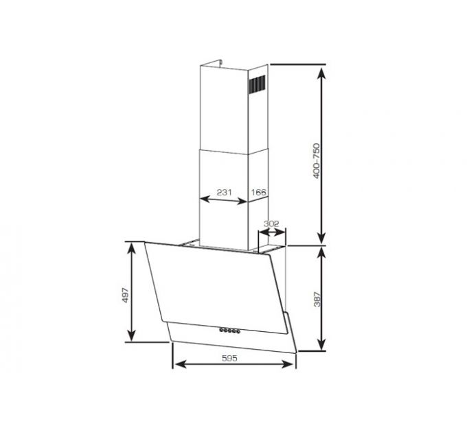 Вытяжка Centek CT-1828-60 Black