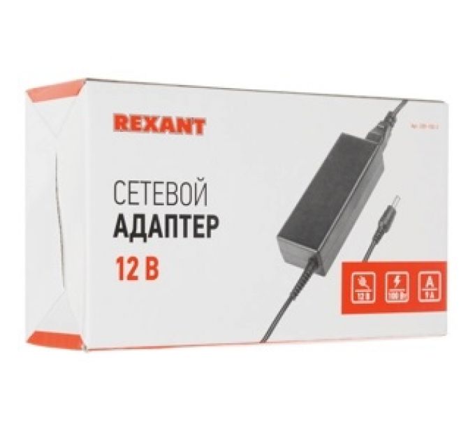 Источник питания Rexant 110-220 V AC/12 V DC 9 А 100 W с DC разъемом подключения 5.5х2.1, без влагозащиты (IP23)