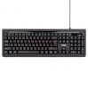 Клавиатура HIPER WIRED KEYBOARD HOK-121, USB, 104, 1.5m, black