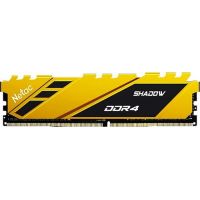 Оперативная память DDR 4 DIMM 8Gb PC21300, 2666Mhz, Netac Shadow NTSDD4P26SP-08Y   C19 Yellow, с радиатором