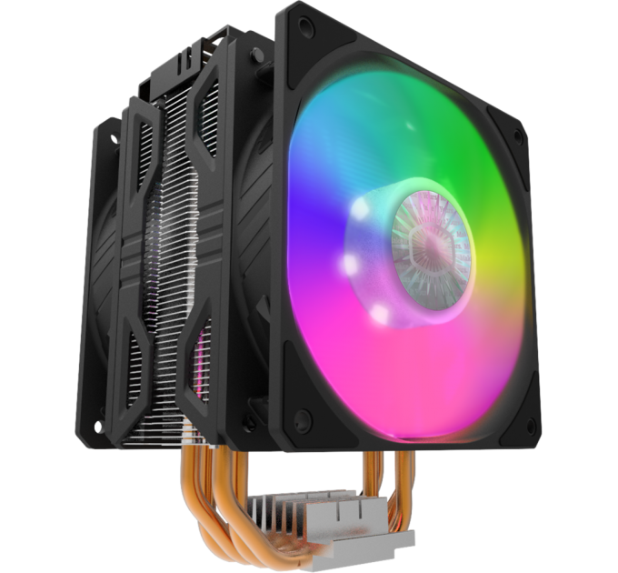 Кулер для процессора Cooler Master CPU Cooler Hyper 212 LED Turbo ARGB, 650-1800 RPM, 160W, Full Socket Support