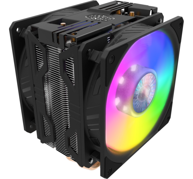 Кулер для процессора Cooler Master CPU Cooler Hyper 212 LED Turbo ARGB, 650-1800 RPM, 160W, Full Socket Support