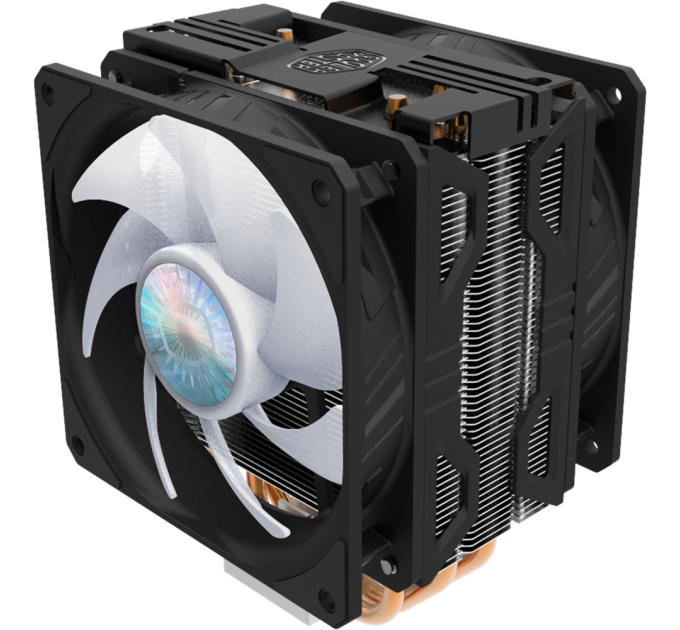 Кулер для процессора Cooler Master CPU Cooler Hyper 212 LED Turbo ARGB, 650-1800 RPM, 160W, Full Socket Support