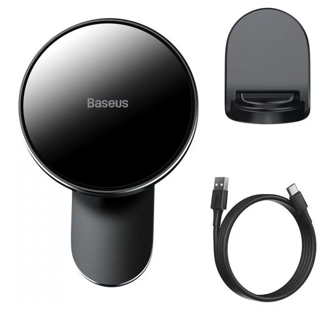 <h1>Автомобильный держатель Baseus Big Energy Car Mount Wireless Charger (WXJN-01) для iPhone 12/13/14/15 серии (Черный)</h1>