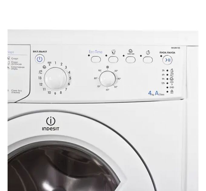 Стиральная машина Indesit IWUB 4105 / 4кг, 1000об/мин, белая