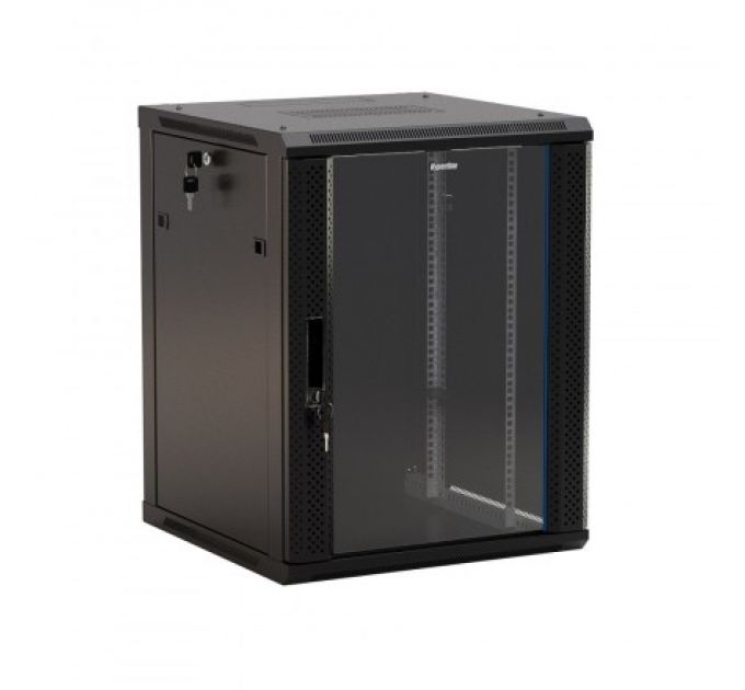 Шкаф коммутационный Hyperline TWB-0945-GP-RAL9004 black