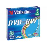DVD-диск Verbatim DVD-RW Colour (43563)