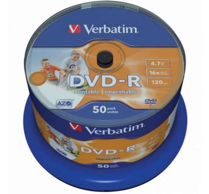 DVD-диск Verbatim DVD-R Printable (43533)