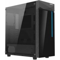 Корпус ATX GIGABYTE C200 GLASS черный, без БП, с окном, 2*USB3.0, audio