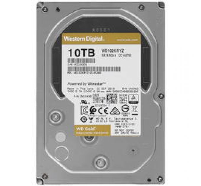 Жесткий диск 10TB SATA 6Gb/s Western Digital WD102KRYZ Gold 3.5" 7200rpm 256MB