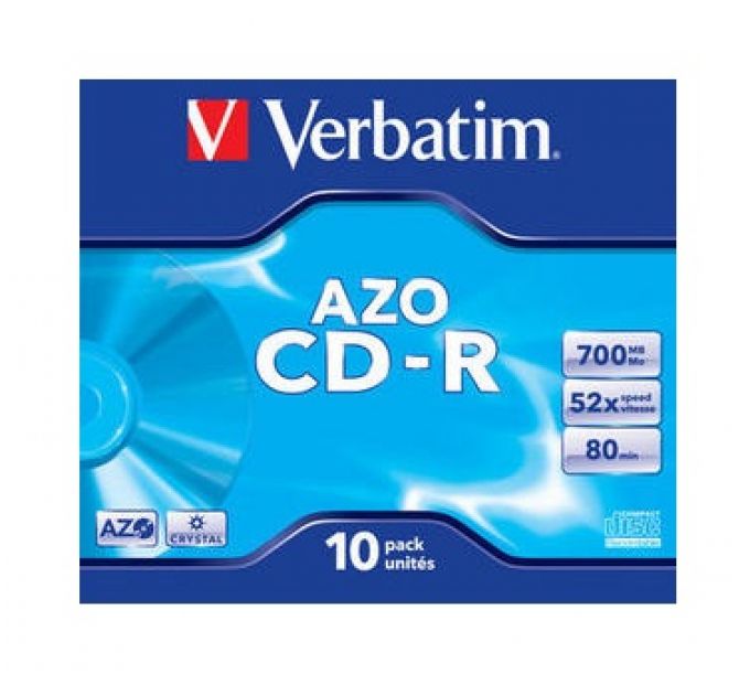 CD-диск Verbatim Crystal AZO (10 шт)