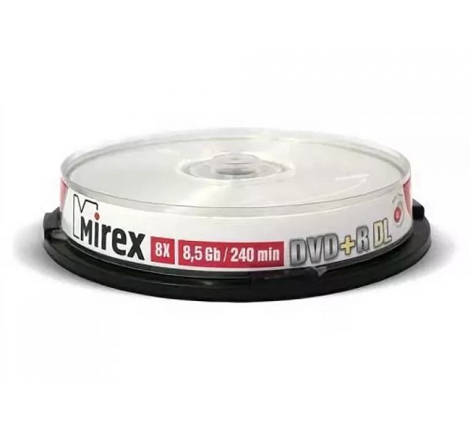 DVD-диск Mirex 8.5 Gb, UL130062A8L, Dual Layer (10 шт)