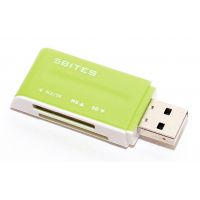 Картридер 5bites USB2.0 (RE2-102GR) Green