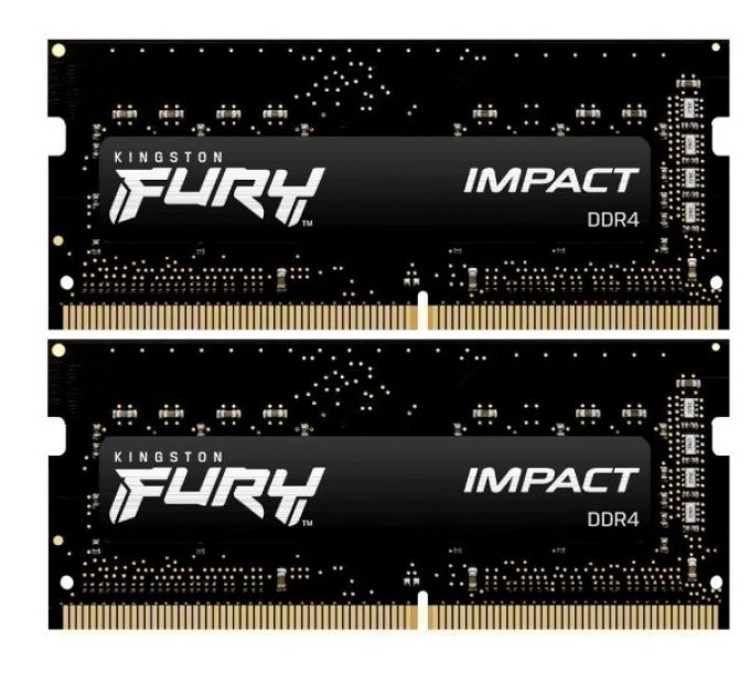 Оперативная память DDR4 32Gb 3200MHz Kingston FURY SODIMM 2x16Gb Impact KF432S20IBK2/32