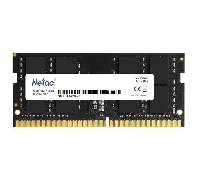 Модуль памяти SODIMM DDR4 8GB Netac NTBSD4N32SP-08 PC4-25600 3200MHz CL22 1.2V