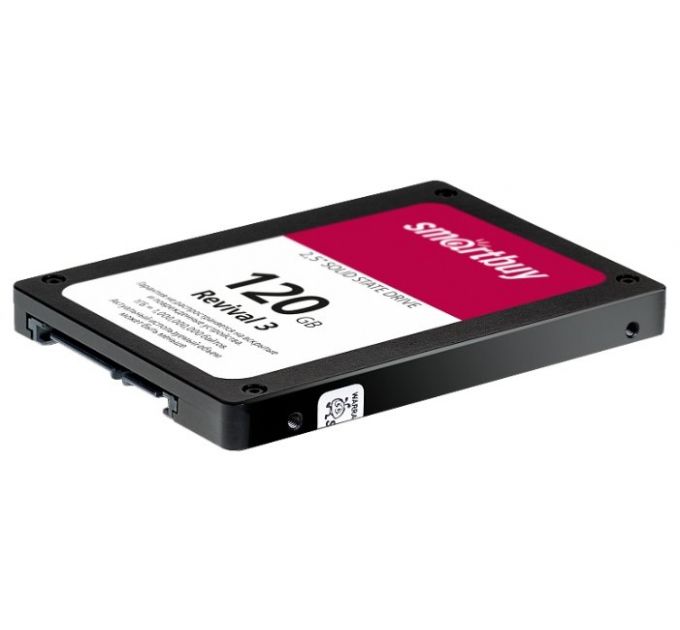 Накопитель SSD 2.5'' SmartBuy SB120GB-RVVL3-25SAT3 Revival 3 120GB SATA-III TLC 3D NAND PS3111 550/460 IOPS 81K MTBF 1.8M 7mm Bulk