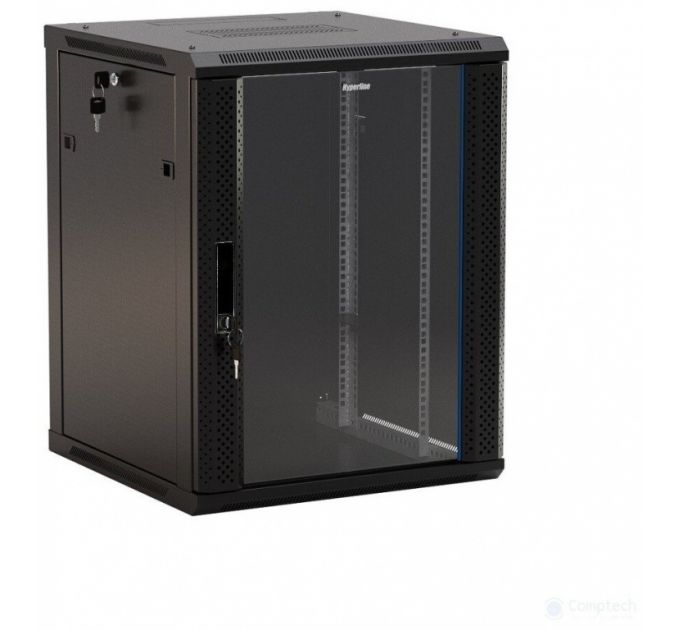 Шкаф коммутационный Hyperline TWB-0645-GP-RAL9004 black