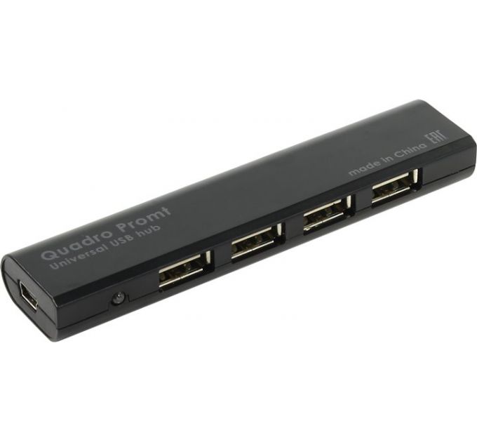 USB-хаб Defender Quadro Promt 83200, black