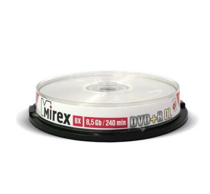 DVD-диск Mirex 8.5 Gb, UL130069A8L, Dual Layer (10 шт.)