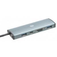 USB-хаб Digma HUB-2U3.0СCR-UC-G grey