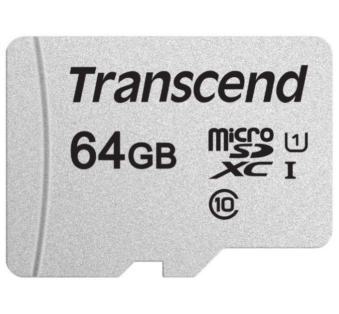 Карта памяти Transcend microSDXC TS64GUSD300S (64 Gb, UHS-I, U1)