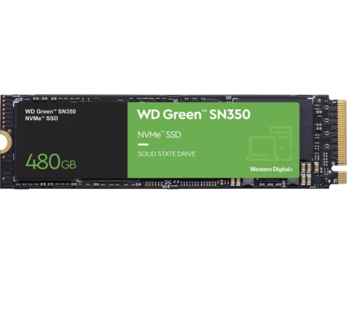 SSD-накопитель WD SSD Original PCI-E x4 480Gb WDS480G2G0C Green SN350 M.2 2280