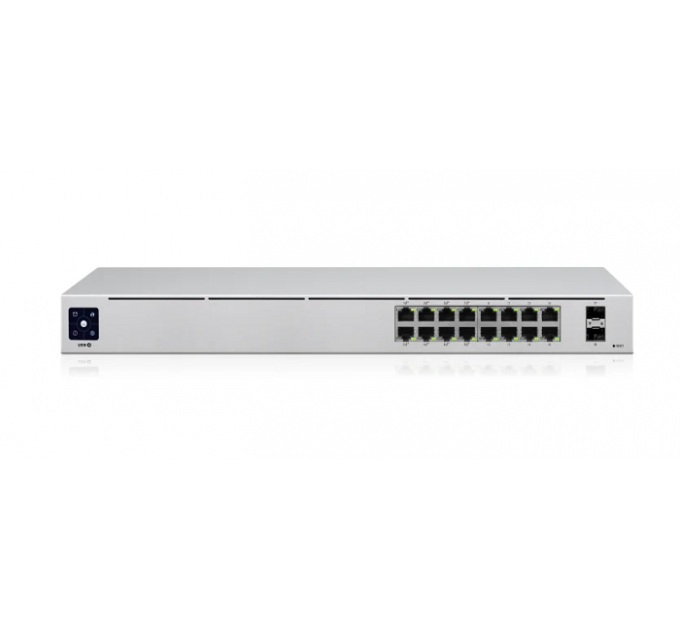 Коммутатор UBIQUITI 16PORT 1000M 2SFP POE USW-16-POE