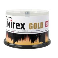 CD-диск Mirex 700 Mb, UL120054A8B, Gold, Cake Box (50 шт)
