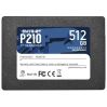 Накопитель SSD 2.5'' Patriot P210S512G25 P210 512GB SATA 6Gb/s 3D TLC 520/430MB/s IOPS 50K/50K 7mm