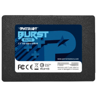 Накопитель SSD 2.5'' Patriot Memory PBE960GS25SSDR Burst Elite 960GB SATA 6Gb/s 3D TLC 450/320MB/s IOPS 40K/40K MTBF 2M