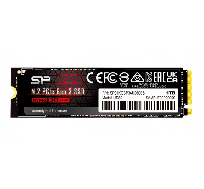 SSD-накопитель Silicon Power UD80 1Тб SSD SP01KGBP34UD8005