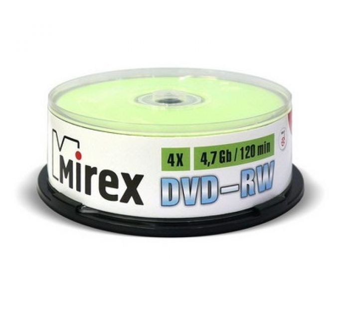 DVD-диск Mirex 4.7 Gb, Cake Box (25 шт)