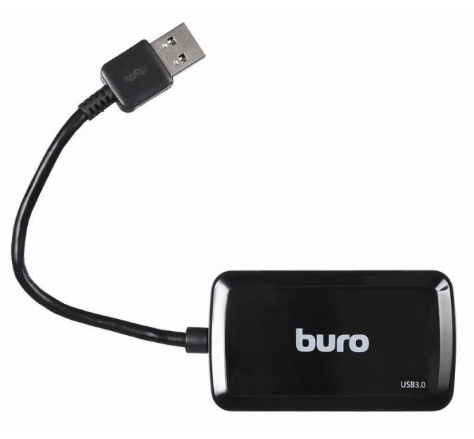 USB-хаб Buro BU-HUB4-U3.0-S, black