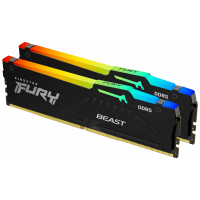 Оперативная память Kingston DDR5 32Gb 6000MHz Fury Beast RGB DIMM 2x16Gb KF560C40BBAK2-32