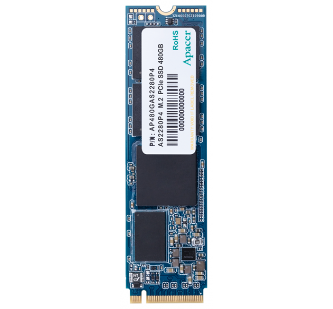 Накопитель SSD Apacer AS2280P4 256GB M.2 PCIe Gen3x4 MTBF 1.5M, 3D TLC, Retail