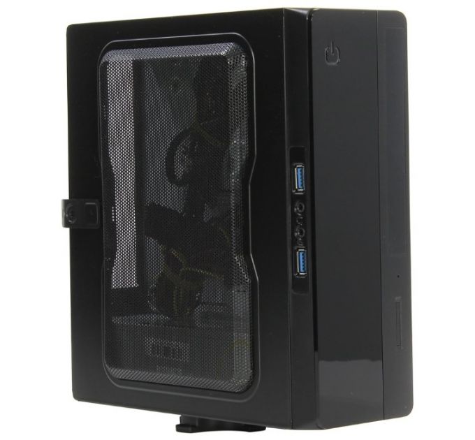 Корпус mini-ITX Powerman/Inwin EQ101 6117414 черный, Desktop, с БП 200W