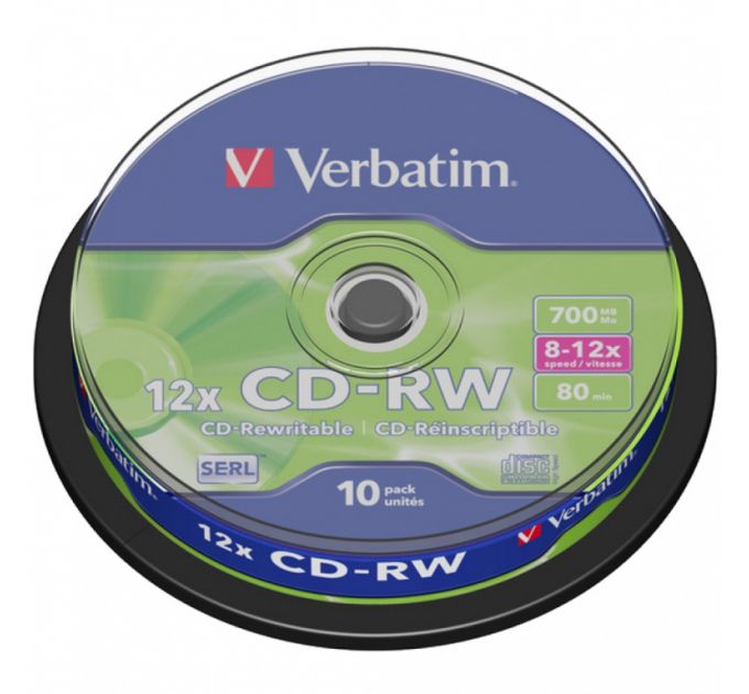 CD-диск Verbatim CD-RW 80