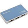 USB-хаб Defender Quadro Power, white/blue