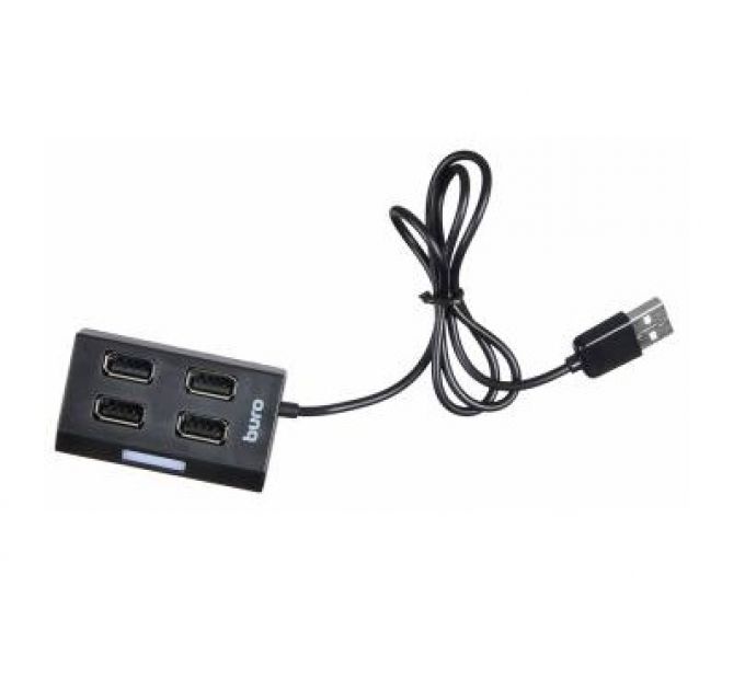 USB-хаб Buro BU-HUB4-U2.0, black