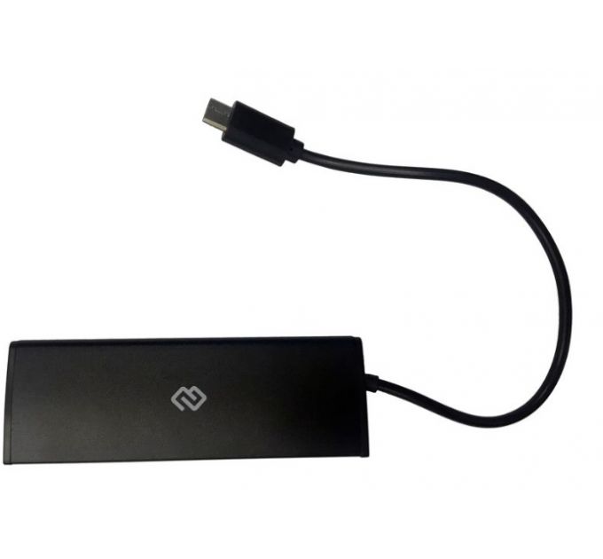 USB-хаб Digma HUB-4U2.0-UC-B black