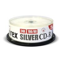 CD-диск Mirex 700 Mb, Silver, Cake Box (25 шт)
