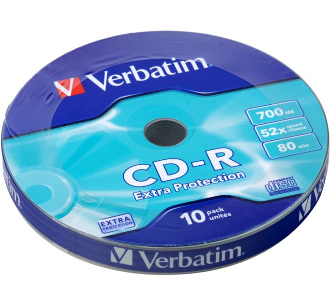 CD-диск Verbatim 700Мб 52x (10шт)