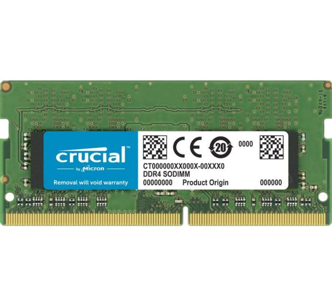 Оперативная память Crucial by Micron 32GB 3200MHz SODIMM DDR4(PC4-25600) CL22 2Rx8