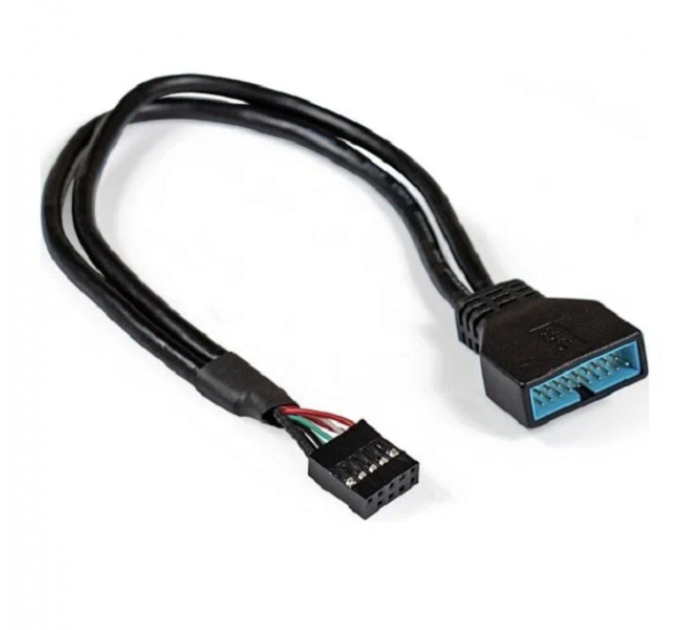 Переходник ExeGate EX-CC-U3U2-0.3 USB 2.0-USB 3.0 black