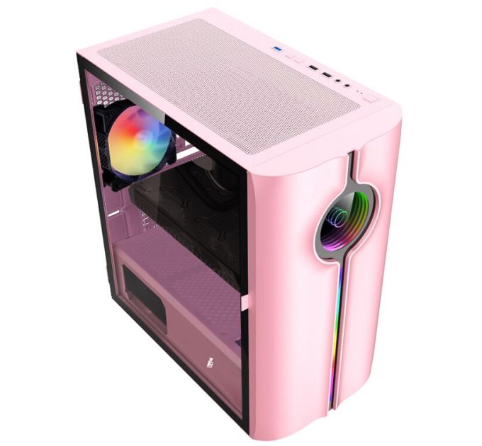 Корпус для компьютера 1STPLAYER INFINITE SPACE IS3 Pink mATX