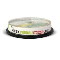 CD-диск Mirex 700 Mb, Ink Printable (10 шт)