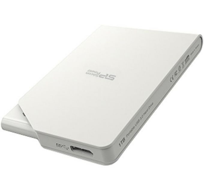 Жесткий диск внешний Silicon Power Stream S03 1TB, USB3.0, White